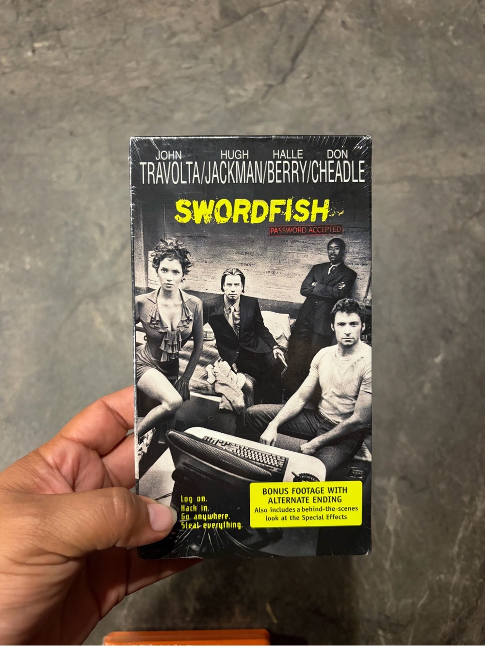 New Warner Home Video Swordfish VHS Full Screen 2001 R Travolta Jackman Alt End